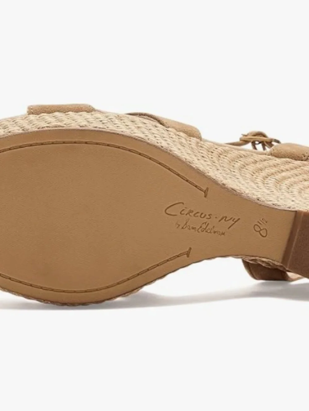 Free People Women's Trina Espadrille Wedge Sandals In Honeyed Oak- 8-1/2 NWT